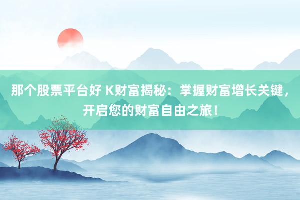 那个股票平台好 K财富揭秘：掌握财富增长关键，开启您的财富自由之旅！