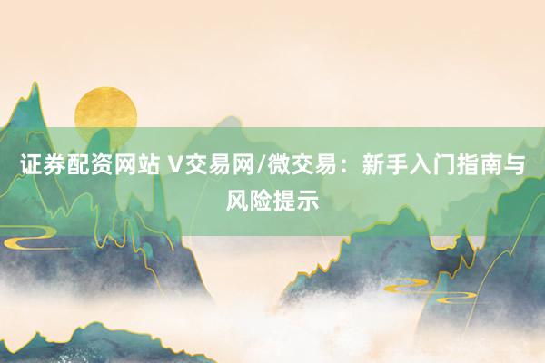 证券配资网站 V交易网/微交易：新手入门指南与风险提示