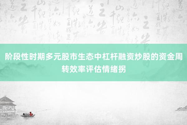 阶段性时期多元股市生态中杠杆融资炒股的资金周转效率评估情绪拐