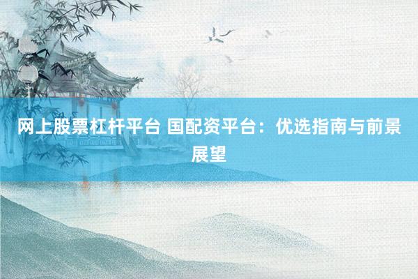 网上股票杠杆平台 国配资平台：优选指南与前景展望